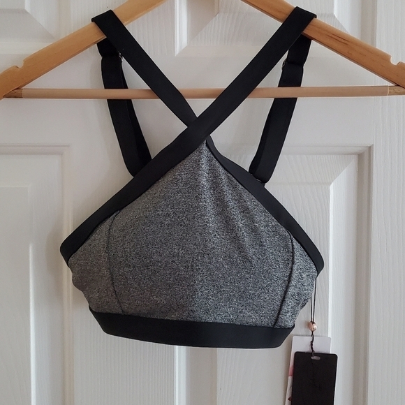 NWT Calia High Neck Top in dark heather grey size Small - Picture 1 of 7